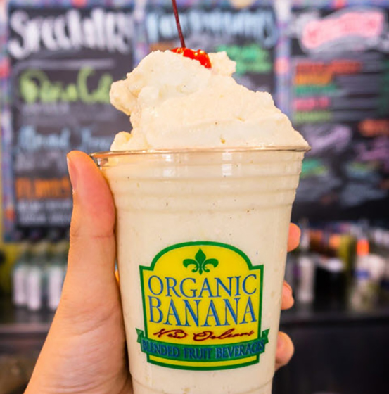 organicbanana The Organic Banana frozen drink from website.